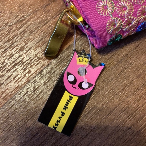 NWT pink Pvssy embroidered wallet - Picture 3 of 6